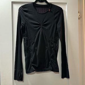 Sweaty Betty Long Sleeve Run Top Medium Black Purple